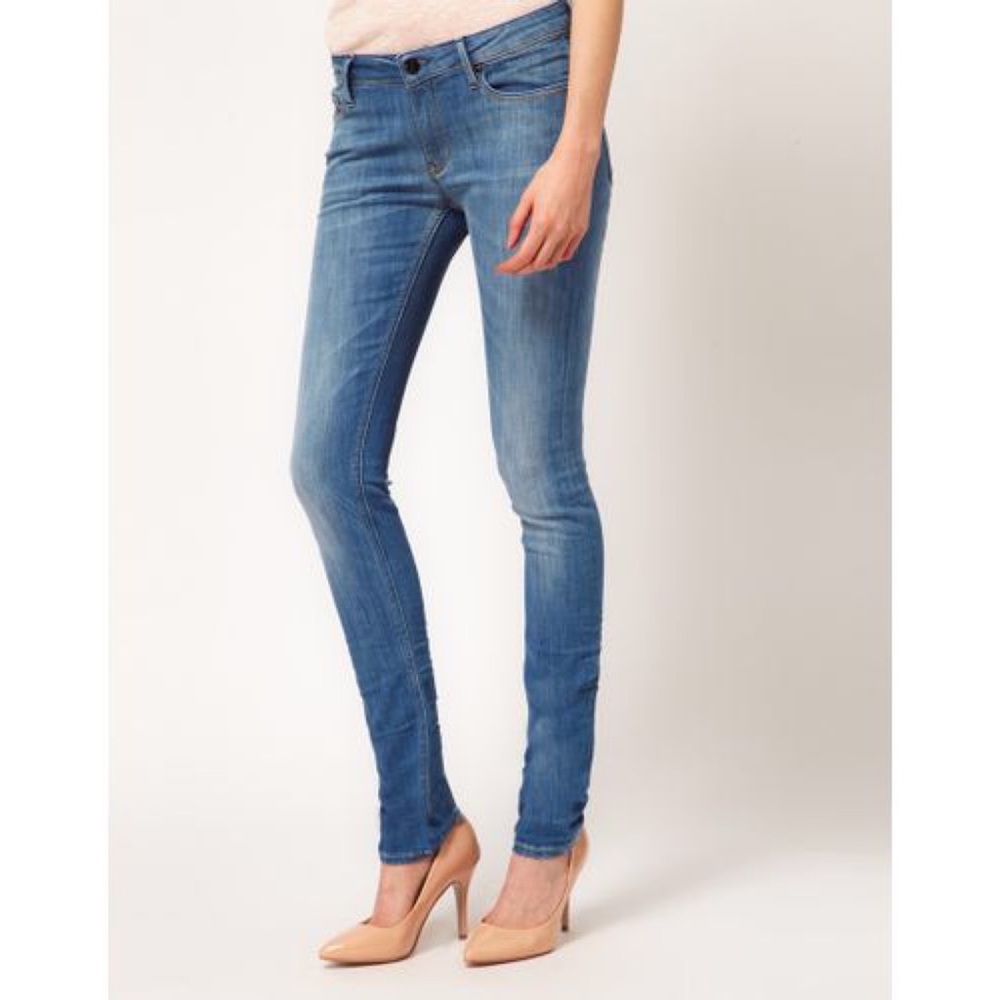 Denham Cleaner Regular light wash skinny jeans 25